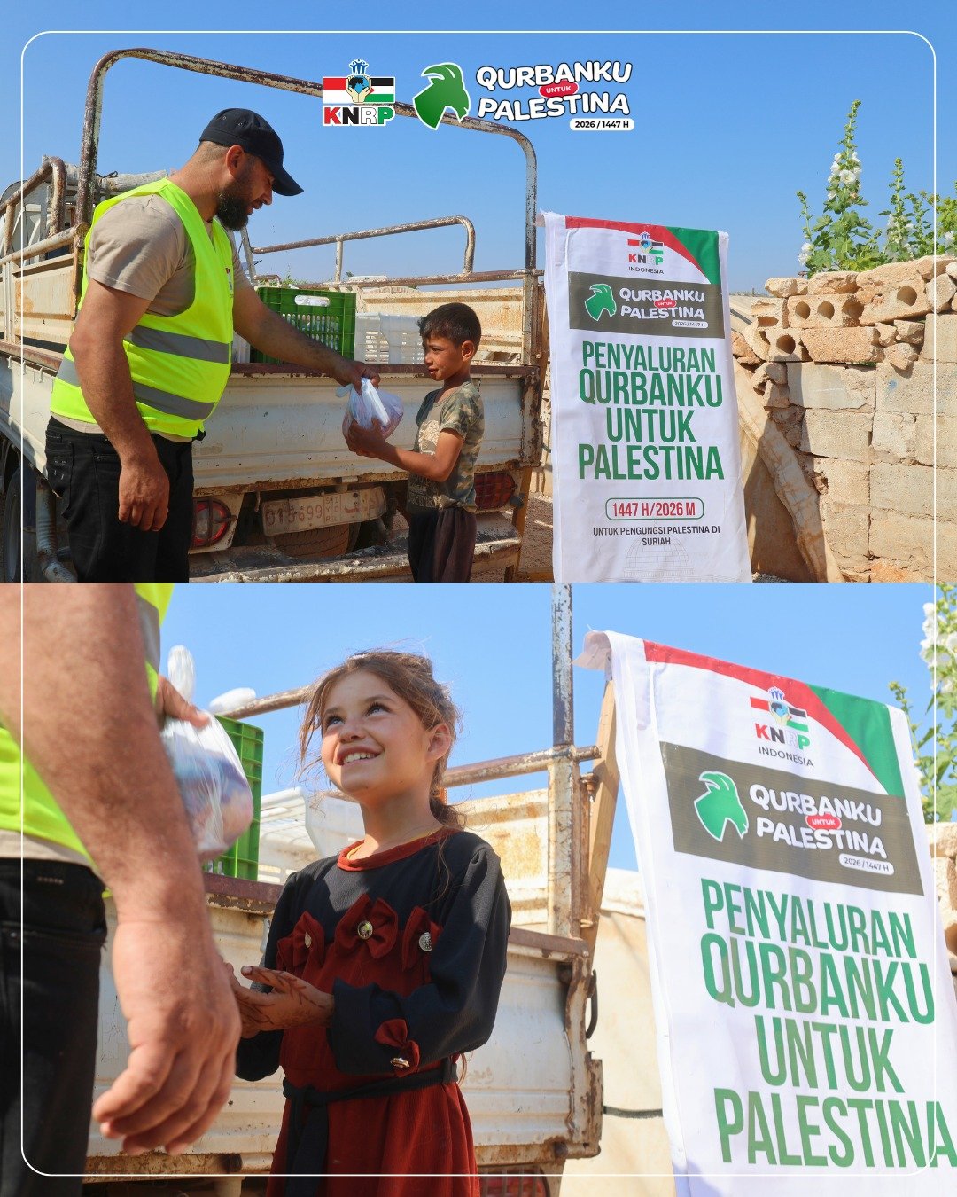 Penyembelihan dan Distribusi Qurban Pengungsian Suriah, 27 Mei 2026